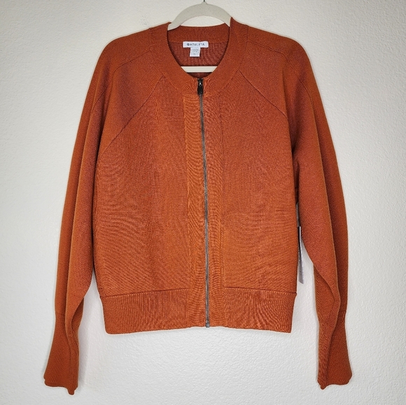 Athleta Foliage Orange Sequoia Sweater XL NWT - Picture 9 of 11